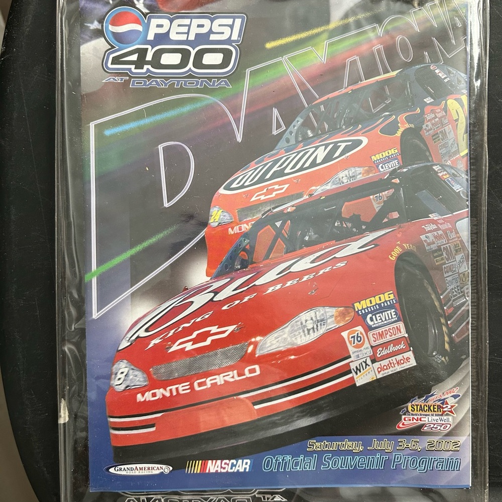2002 Daytona Pepsi 400 NASCAR Souvenir Program